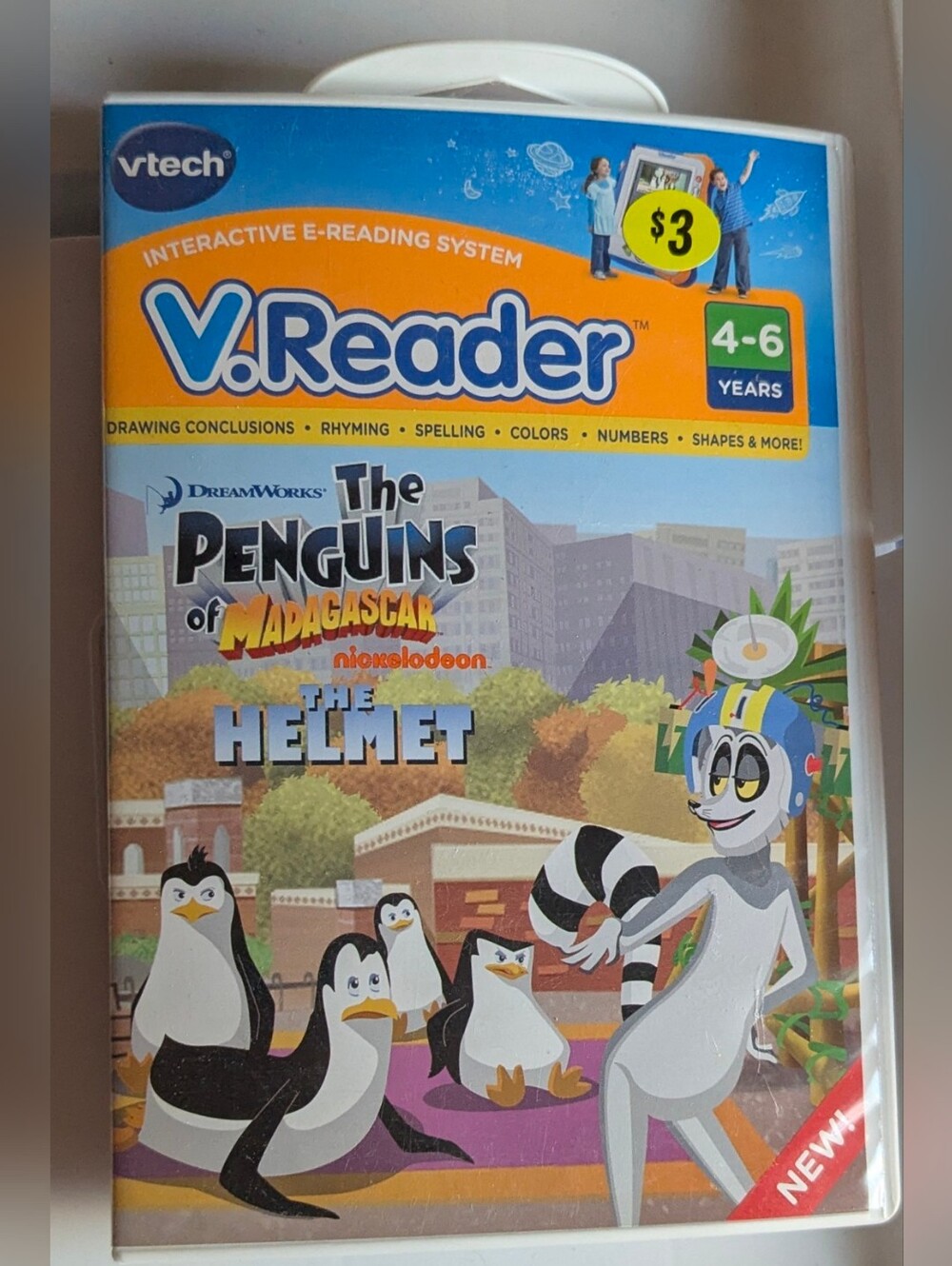 VTech V.Reader The Penguins of Madagascar The Helmet Video Game